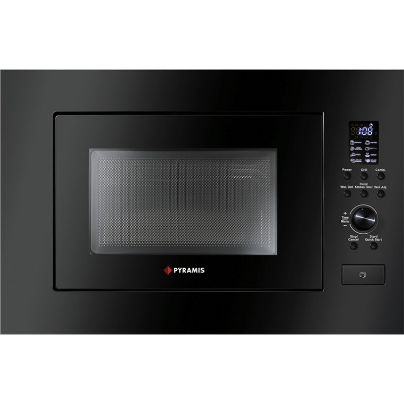 Εντοιχιζόμενος Φούρνος Μικροκυμάτων Pyramis 30 Black